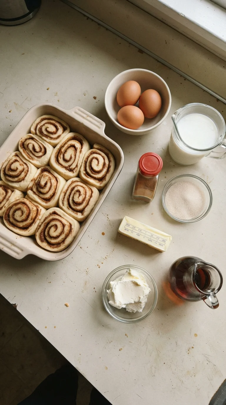 Ingredients for Cinnamon Roll French Toast