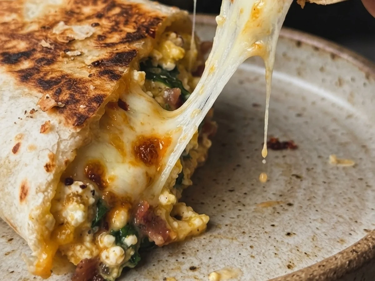 Cottage Cheese Breakfast Wrap