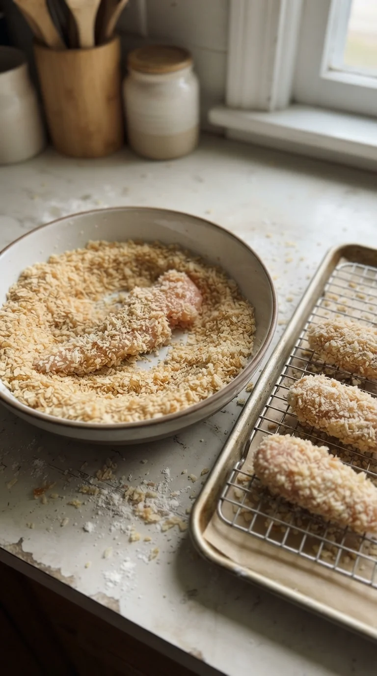 Step-by-step cooking of Crispy Honey Butter Chicken Tenders