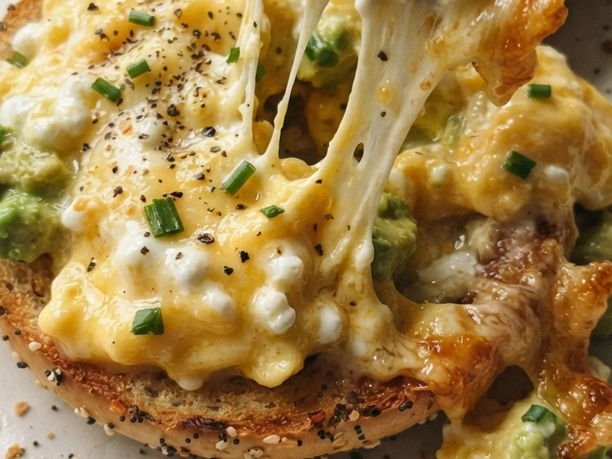 Egg Avocado & Cottage Cheese Bagel