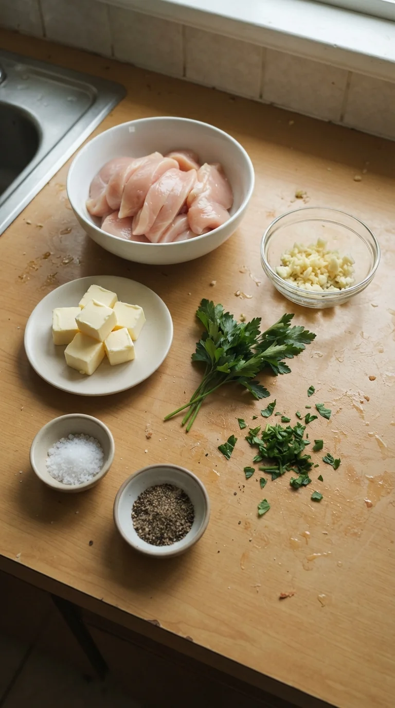 Ingredients for Garlic Butter Herb Chicken Breast