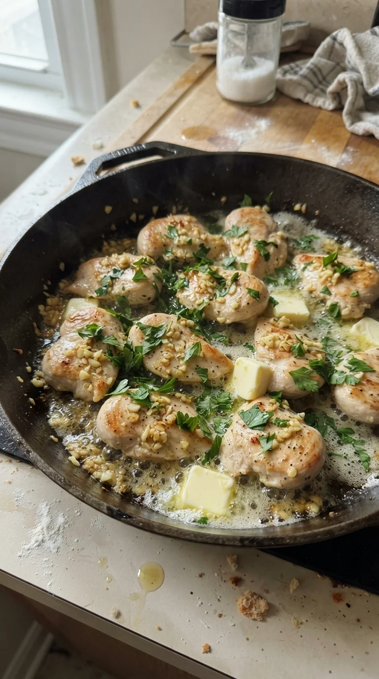 Step-by-step cooking of Garlic Butter Herb Chicken Breast