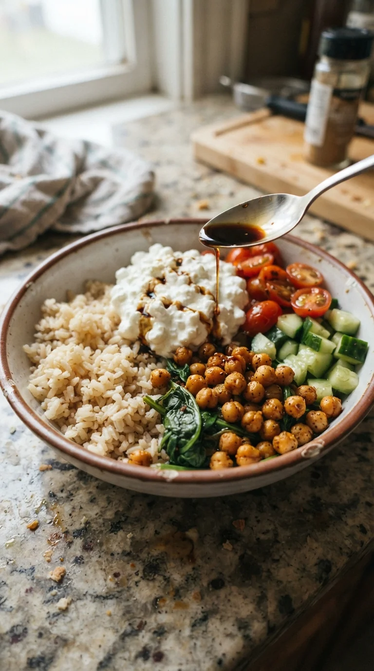 Step-by-step cooking of Savory Cottage Cheese Bowl