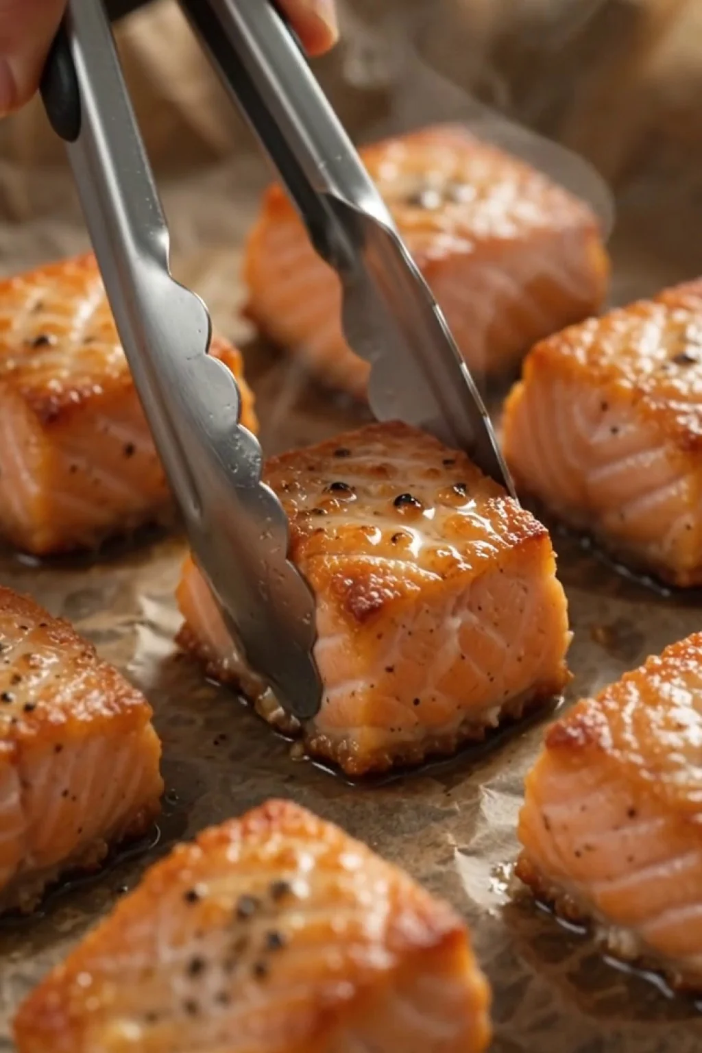 Crispy Air Fryer Salmon Bites