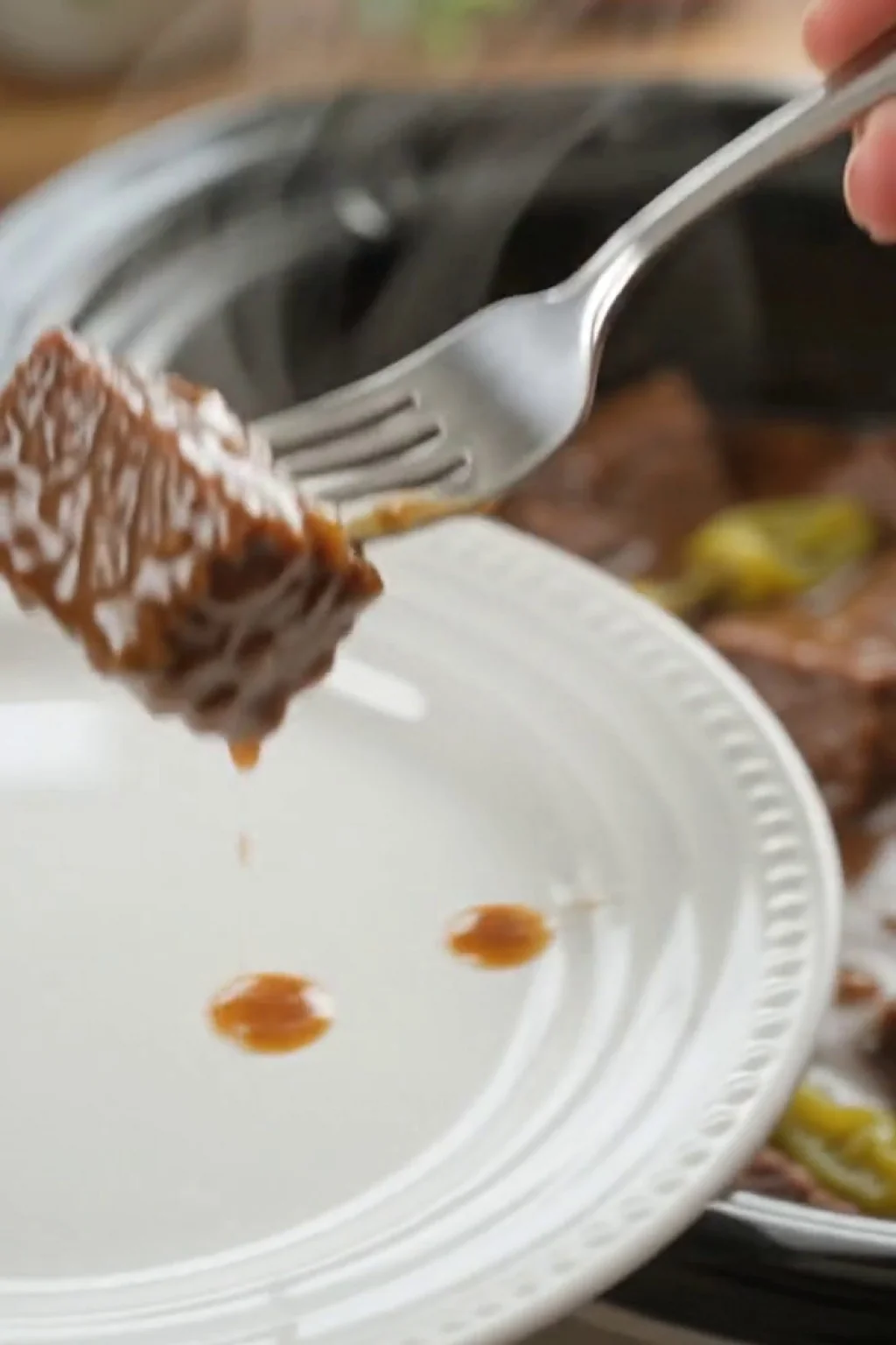 Crockpot Mississippi Beef Bites and Gravy