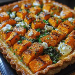 If you’re in search of a dish that perfectly marries sweet and savory flavors, look no further than the Sweet Potato Feta & Spinach Tart. This delightful dish brings together the natural sweetness of roasted sweet potatoes, the creamy tang of feta cheese, and the fresh, vibrant taste of spinach. Not only does it cater to a variety of occasions—be it a leisurely brunch, a light lunch, or a side dish for dinner—but it also stands out as a nutritious option that packs a flavorful punch.