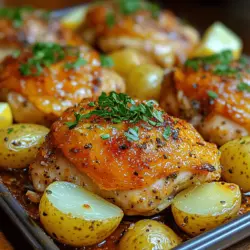 Garlic Parmesan Chicken and Potatoes is a dish that beautifully marries the rich flavors of garlic and Parmesan cheese with juicy chicken and tender potatoes. This recipe is a go-to favorite for comfort food lovers, offering a satisfying and hearty meal that warms the soul. Whether you're preparing dinner for a family gathering or a cozy night in, this dish checks all the boxes for flavor, ease, and satisfaction.