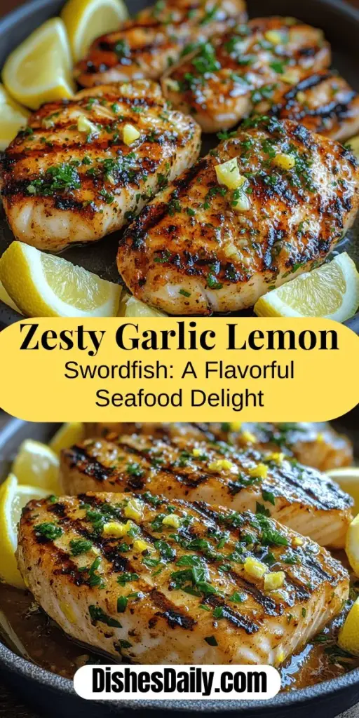Discover the joy of cooking with this delightful Zesty Garlic Lemon Swordfish Steaks recipe! Swordfish is a versatile, meaty fish that's perfect for absorbing vibrant marinades. This recipe combines zesty lemon, aromatic garlic, and fresh herbs to create a flavorful dish that's both healthy and satisfying. Learn about swordfish's nutritional benefits, sustainability, and step-by-step cooking tips that make gourmet seafood accessible at home. Elevate your dining experience with this easy and impressive recipe!