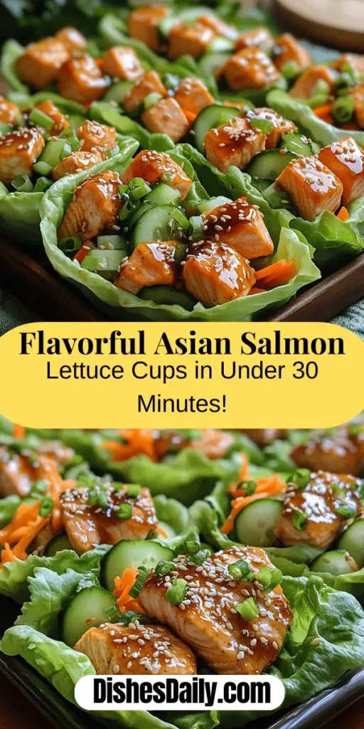 Discover the deliciousness of Savory Asian Glazed Salmon Lettuce Cups, a quick and healthy meal! This vibrant recipe features succulent salmon paired with crisp lettuce, bursting with flavor while being packed with omega-3s, vitamins, and minerals. Perfect for busy weeknights or light lunches, it takes under 30 minutes to prepare. Elevate your dining experience with this visually stunning dish that is sure to impress your family and friends. Try it today for a delightful taste adventure!