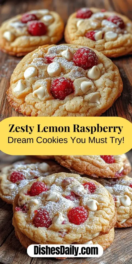 Discover the vibrant flavors of Zesty Lemon Raspberry Dream Cookies with this delightful recipe that brings together refreshing lemon and sweet raspberries in every bite. Perfect for any occasion, these cookies not only look stunning but also provide a burst of joy and health benefits. With a balance of tartness and sweetness, they are the ideal treat for sunny days, family gatherings, or a well-deserved snack. Get ready to elevate your baking game and share these irresistible cookies with loved ones!