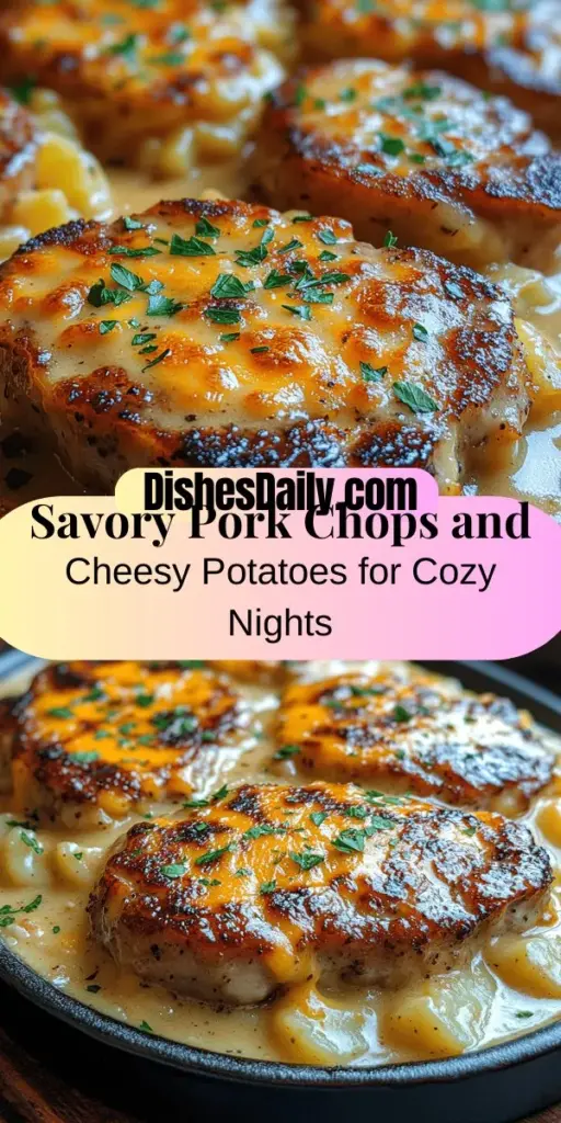 Discover the ultimate comfort food with this Savory Smothered Pork Chops and Cheesy Scalloped Potatoes recipe. Perfect for family gatherings or cozy dinners, this dish features tender, juicy pork chops smothered in a rich gravy and creamy, cheesy scalloped potatoes that are simply mouthwatering. With easy-to-follow instructions on selecting ingredients, seasoning, and cooking techniques, you'll be ready to create this heartwarming meal that brings everyone together. Enjoy the flavors and warmth of home-cooked goodness.