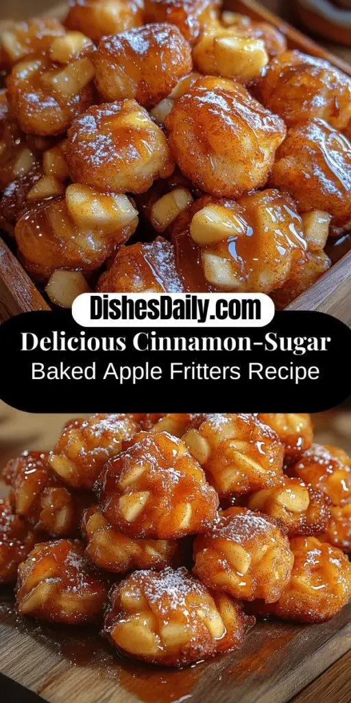 Indulge in the warm, comforting flavors of cinnamon-sugar baked apple fritters with this easy recipe. Perfectly baked instead of fried, they're a healthier delight that brings together the sweetness of apples and the spice of cinnamon. With a soft, tender inside and a slightly crispy exterior, these fritters are ideal for breakfast, snacks, or dessert. A simple treat for bakers of all levels, discover how to make this delicious comfort food and create cherished moments with family and friends.