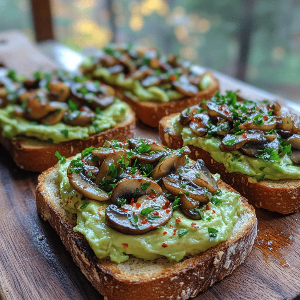 In the world of healthy eating, few dishes capture the essence of both flavor and nutrition quite like the Earthy Delight Mushroom Avocado Toast. This delightful recipe combines the creamy richness of ripe avocados with the earthy umami of sautéed mushrooms, resulting in a dish that is not only delicious but also packed with nutrients. Whether you're looking for a quick breakfast, a leisurely brunch, or a light lunch, this toast is simple to prepare and sure to impress anyone who takes a bite.