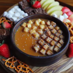 Fondue is more than just a dish; it’s a delightful communal experience that brings people together around a shared pot of warmth and flavor. Originating in Switzerland, fondue has evolved from its traditional cheese and meat varieties to encompass an array of sweet and savory options. One such delectable choice is the Heavenly Salted Caramel Fondue, a dessert that invites everyone to dip, share, and savor the moment together. The allure of salted caramel lies in its unique flavor profile, where the sweetness of rich caramel meets a hint of savory sea salt, creating a taste sensation that is both indulgent and balanced.