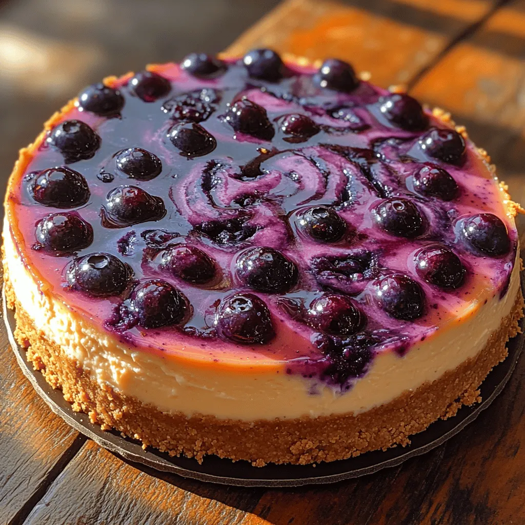 The Blueberry Dream Swirl Cheesecake is a heavenly dessert that combines the creamy richness of classic cheesecake with the vibrant flavors of fresh blueberries. This delightful treat is not only a feast for the eyes but also a tantalizing explosion of flavors that will leave you craving more. Whether you're celebrating a special occasion or simply indulging in a sweet craving, this cheesecake is the perfect choice to satisfy your dessert desires.