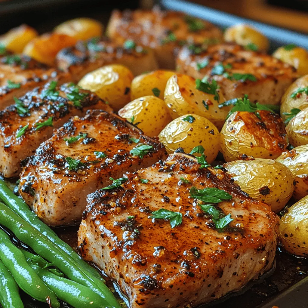 In the realm of comfort food, few dishes can compete with the delightful combination of savory pork chops and crispy potatoes. This Savory Spice Sheet Pan Pork Chops & Crispy Potato Bliss is more than just another meal; it’s an experience that encapsulates the essence of home-cooked goodness. The rich flavors of bone-in pork chops, perfectly seasoned and roasted alongside golden, crispy potatoes, create a harmonious blend that promises to satisfy your family’s taste buds.