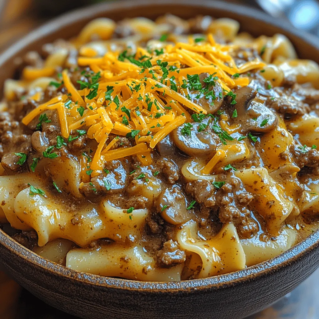 In the realm of hearty home-cooked meals, few dishes can evoke the same sense of comfort and nostalgia as Cheesy Beef and Noodles Delight. This dish has earned its place as a beloved family favorite, combining the rich flavors of ground beef with a creamy sauce and generous helpings of melted cheese. It embodies the essence of a satisfying weeknight meal and is equally suited for serving at gatherings, where its inviting aroma and delicious taste promise to please even the pickiest eaters.