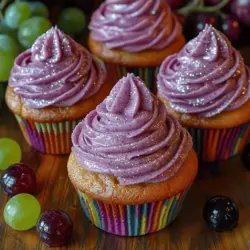 When it comes to cupcakes, the world of flavors is vast and varied, making it an exciting challenge for bakers to explore unique combinations that delight the taste buds. Traditional flavors like vanilla and chocolate have their rightful place in the hearts of many, but there’s something undeniably captivating about stepping outside the box and trying flavors that evoke nostalgia and whimsy. Enter the Fluffy Grape Soda Cupcakes—a delightful twist on the classic dessert that brings back memories of childhood fizz and fun.