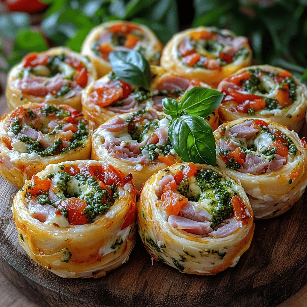 Italian Delight Pinwheels are a delightful culinary creation that combines vibrant flavors and textures into a convenient, portable package. This versatile dish serves as a perfect appetizer, a light lunch, or a snack that pleases both the eye and the palate. The bright colors and rich ingredients make these pinwheels not just a treat for the taste buds but also an appealing addition to any table setting. Whether you are hosting a gathering, preparing for a picnic, or simply looking for a quick meal option, Italian Delight Pinwheels are sure to impress.