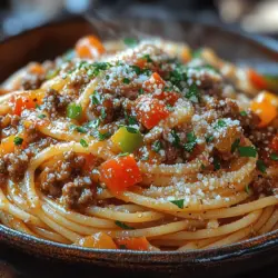 Garlic Beef Pasta is the epitome of a comforting and hearty meal that brings warmth and satisfaction to the dinner table. This dish tantalizes the taste buds, combining the rich, savory flavors of ground beef with the aromatic essence of garlic, all enveloped in perfectly cooked pasta. Its appeal lies not only in its delightful taste but also in its simplicity, making it an ideal choice for busy weeknights or cozy family gatherings.