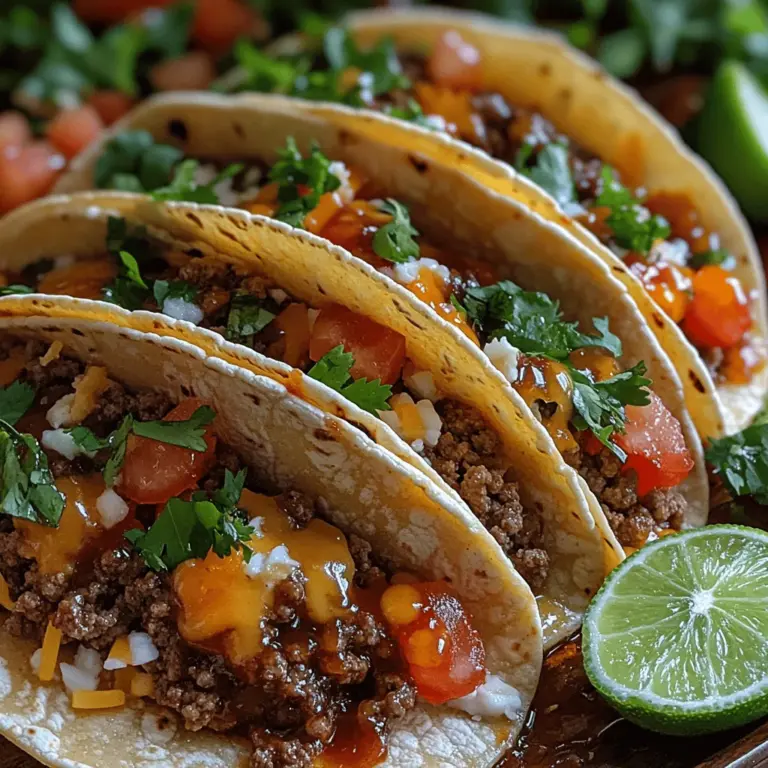 What sets Garlic Butter Honey BBQ Beef Tacos apart is the delightful combination of garlic and butter that forms the base of the beef filling. The rich, savory notes from the garlic and butter meld beautifully with the sweetness of honey and the tangy depth of barbecue sauce. This unique flavor profile ensures each bite is a burst of deliciousness, making it hard to resist.