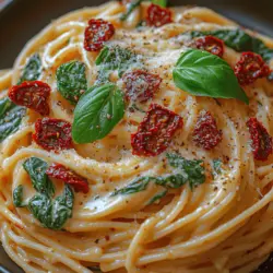In the world of pasta dishes, few can rival the delightful combination of creamy textures and rich flavors found in Creamy Spinach & Sundried Tomato Spaghetti. This recipe is not only a feast for the senses but also a quick and satisfying meal that can be prepared in just 30 minutes. The vibrant colors of fresh spinach and sun-dried tomatoes create a visually appealing dish, while the creamy sauce envelops the spaghetti in a comforting embrace. Whether you’re looking for a weeknight dinner or a dish to impress guests, this recipe is both simple and indulgent.