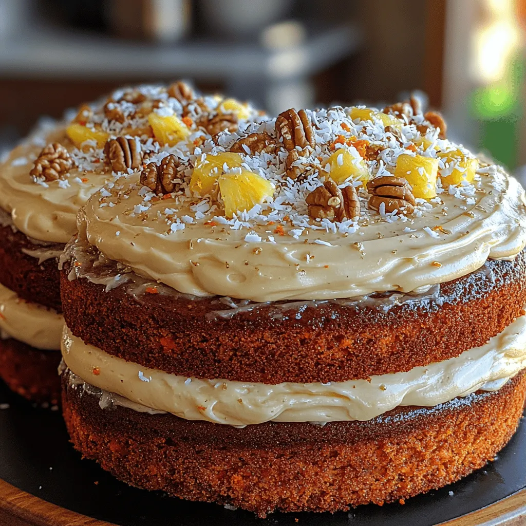 Tropical Bliss: Hawaiian Carrot Pineapple Cake