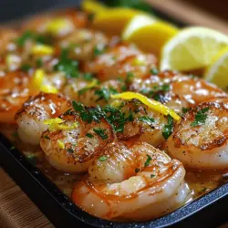 Welcome to the vibrant world of seafood cuisine, where freshness and flavor collide in a delightful dish: Sizzling Citrus Garlic Shrimp. This recipe is not only a feast for the senses but also a quick and easy solution for those busy weeknight dinners or a show-stopping entrée for your next gathering. Imagine succulent shrimp, perfectly seared, enveloped in a zesty citrus marinade with a robust garlic undertone. It's a dish that brings the freshness of the ocean and the brightness of citrus right to your plate.
