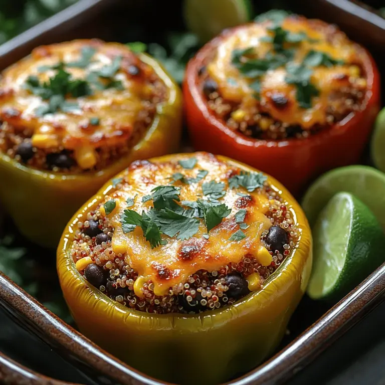 Stuffed peppers are a delightful and versatile dish that has captured the hearts (and appetites) of home cooks and food enthusiasts alike. Whether you are looking for a quick weeknight meal or a vibrant centerpiece for your next gathering, stuffed peppers can be tailored to fit any occasion. One of the most popular variations includes a hearty filling of quinoa and black beans, which not only adds a colorful flair to your plate but also boasts numerous health benefits.