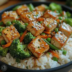In the world of quick and nutritious meals, stir-fries shine as a versatile option that packs a punch in flavor and color. This Colorful Tofu & Veggie Stir-Fry Delight is a perfect example, combining the rich protein of tofu with a vibrant array of fresh vegetables. Not only is this dish easy to prepare, but it also caters to various dietary preferences, making it ideal for both meat lovers and vegetarians alike. The beauty of a stir-fry lies not only in its speed and ease of preparation but also in its ability to showcase the freshest seasonal produce, making every bite a delightful experience.