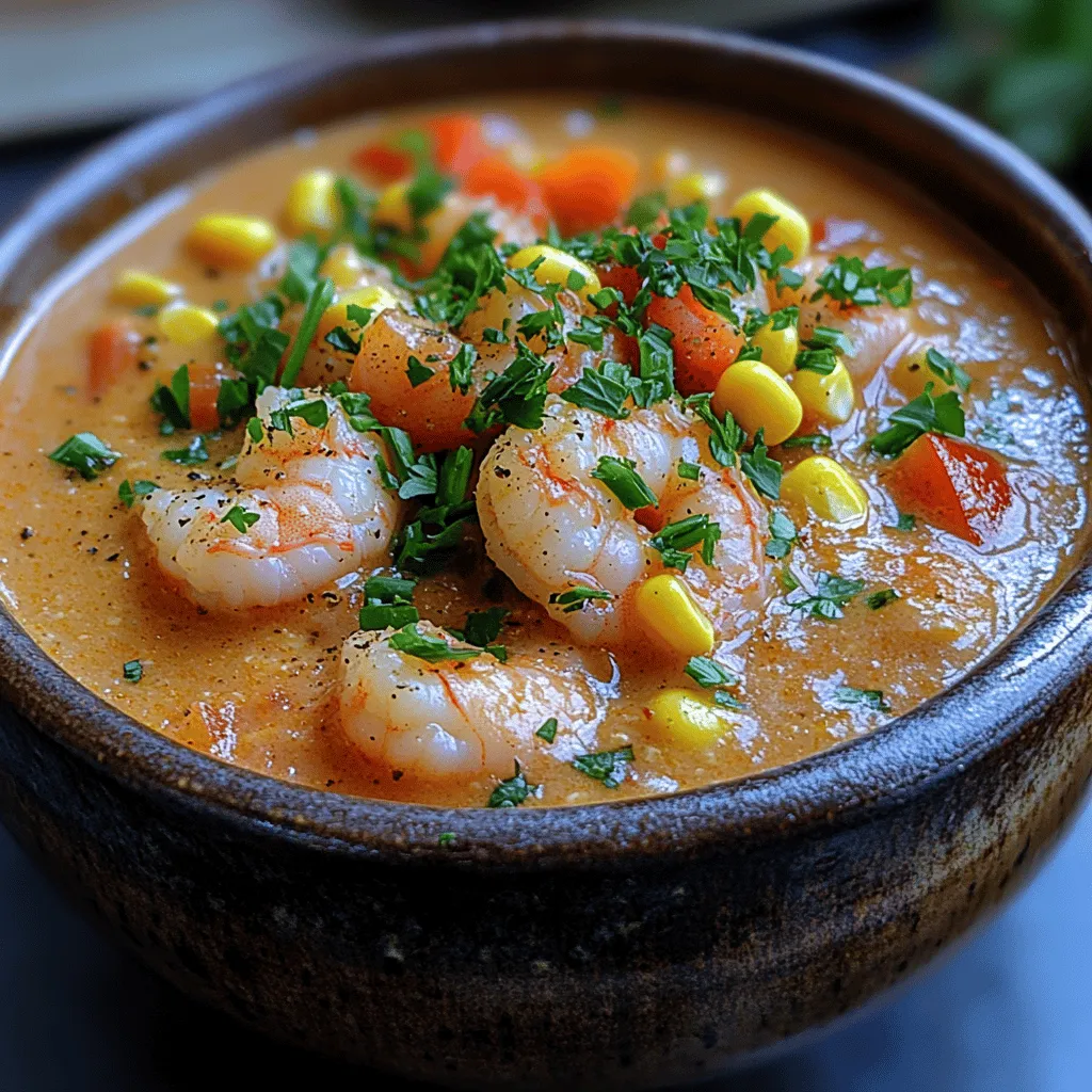 Nestled in the heart of the vibrant culinary landscape of New Orleans, the Creamy NOLA Shrimp & Corn Bisque is more than just a dish—it's a comforting embrace of flavors that tells the story of Southern cooking. With its roots deeply embedded in the coastal traditions of Louisiana, this bisque combines the richness of shrimp with the sweetness of corn, creating a harmony that is both satisfying and indulgent. The dish reflects the essence of New Orleans, where food is a celebration of culture, history, and community.