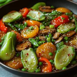 If you’re searching for a quick, flavorful meal that’s as nutritious as it is delicious, look no further than crisp bok choy and savory mushroom stir fry. This dish is not just a feast for the eyes; it’s a vibrant celebration of fresh vegetables and umami-rich mushrooms that come together in a harmonious blend. Stir-fries are a staple of Asian cuisine, known for their bold flavors and quick cooking times, making them perfect for busy weeknight dinners.