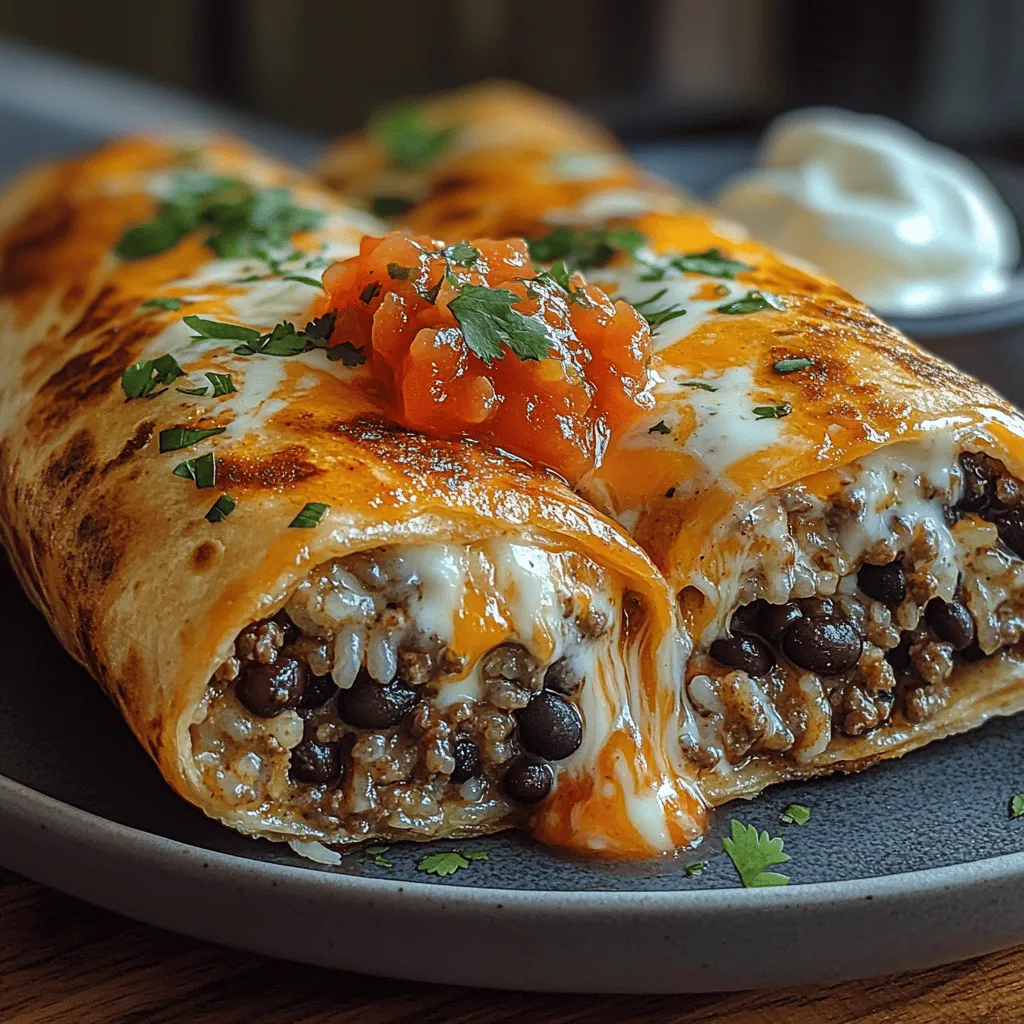 Burritos are a beloved staple in various cuisines, particularly in Mexican and Tex-Mex culinary traditions. Their versatility allows them to be filled with a myriad of ingredients, catering to different tastes and dietary preferences. Burritos can be enjoyed as a quick meal on the go or a comforting dish perfect for a cozy night in. Among the many burrito varieties, the Beefy Melt Burrito stands out as a hearty, satisfying option that combines the rich flavors of seasoned ground beef, aromatic spices, and gooey melted cheese, all wrapped snugly in a soft tortilla.