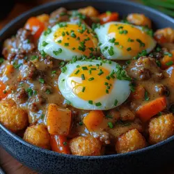 Breakfast bowls have skyrocketed in popularity in recent years, becoming a go-to choice for many looking to enjoy a hearty and satisfying start to their day. Their versatility is a major draw; you can mix and match ingredients to cater to personal tastes and dietary preferences, offering endless possibilities for breakfast creativity. Among the plethora of breakfast bowl options, the Tater Tot Breakfast Bowl with Sausage Gravy stands out as a comforting, indulgent meal that many crave.