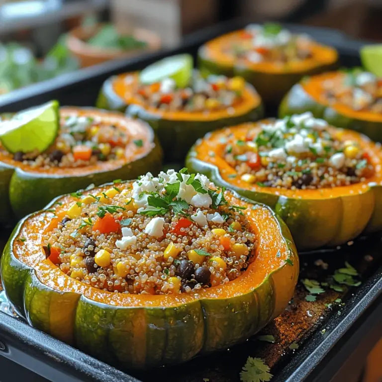 Before diving into the savory stuffed acorn squash recipe, it’s essential to understand the star ingredient: acorn squash. This winter squash is known for its distinct acorn shape and rich, green exterior, often featuring stripes or spots of yellow or orange. The flavor profile of acorn squash is mild and slightly sweet, making it a versatile base for both savory and sweet dishes.