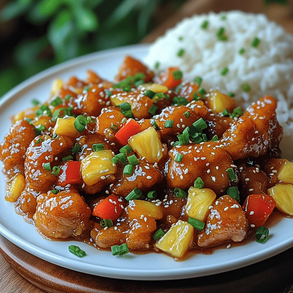 Tropical Sweet and Sour Chicken is a vibrant and flavorful dish that transports your taste buds to an island paradise with every bite. Combining tender pieces of chicken with the refreshing sweetness of pineapple and a tangy sauce, this dish encapsulates the essence of tropical cuisine. The sweet and sour flavor profile has gained popularity across various cuisines around the world, from Chinese takeout classics to Caribbean-inspired meals, making it a beloved choice among food enthusiasts.