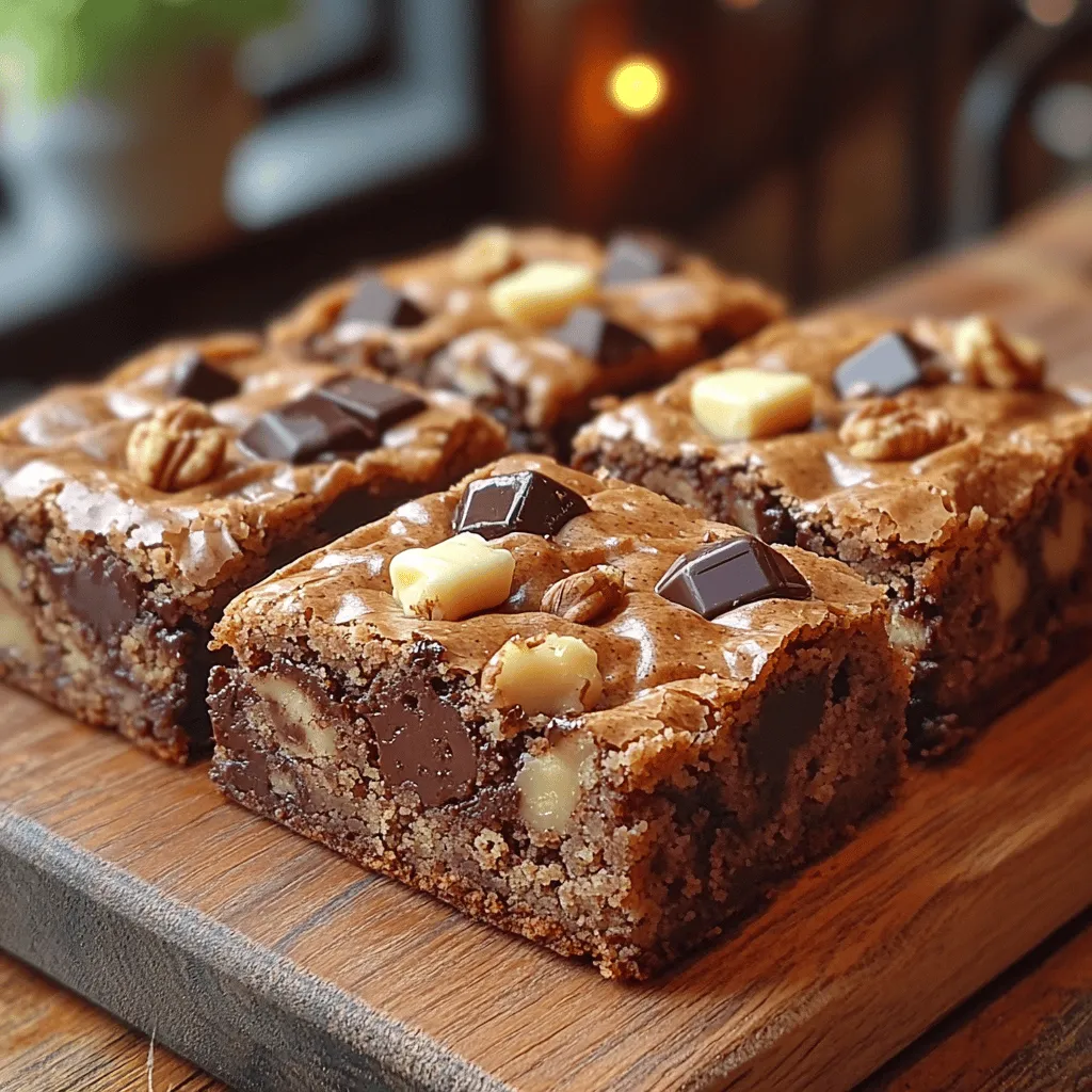 In the world of desserts, blondies hold a special place, often overshadowed by their chocolatey counterparts, brownies. However, these golden treats have carved out a niche for themselves, beloved for their chewy texture and rich flavor. Blondies are essentially a brown sugar-based dessert bar that brings a sweet, buttery flavor to the forefront, making them a favorite among dessert enthusiasts. What makes these Nutty Brown Butter Chocolate Chunk Blondies particularly enticing is the addition of nutty brown butter and generous chunks of chocolate, transforming a classic recipe into an extraordinary indulgence.