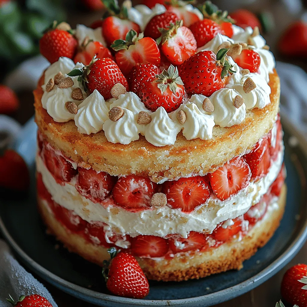 Strawberry Shortcake Poke Cake is a delightful dessert that brings to mind the sweet nostalgia of summer gatherings and cheerful celebrations. With its vibrant layers of strawberry flavor, light sponge, and fluffy whipped topping, this cake not only pleases the palate but also provides a visual feast. Whether it's a birthday party, a family reunion, or a simple afternoon tea, this cake makes a perfect centerpiece that everyone will adore.