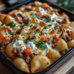 When the chill of winter sets in or a rainy day calls for comfort, nothing warms the heart quite like a cozy casserole. The Creamy Beef Shells Casserole is the epitome of comfort food, melding rich flavors and creamy textures into a hearty dish that pleases even the pickiest eaters. This casserole is not just a meal; it’s an experience, a warm hug on a plate that brings families together around the dinner table.