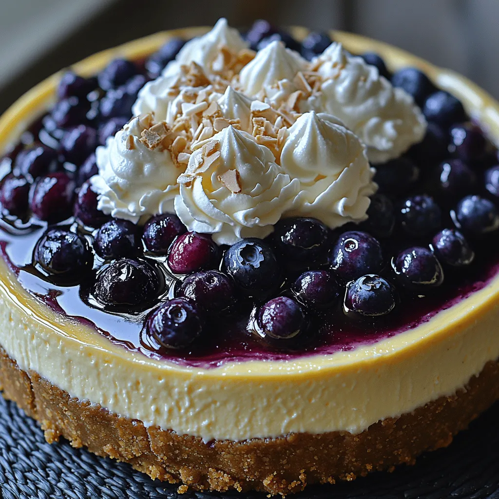 If you’re looking for a show-stopping dessert that balances sweetness and a touch of tartness, look no further than the Heavenly White Chocolate Blueberry Cheesecake. This indulgent treat combines the luscious creaminess of white chocolate with fresh, juicy blueberries, creating a dessert that tantalizes the taste buds while captivating the eyes. With its velvety texture and vibrant color, this cheesecake is perfect for any occasion, whether it's a birthday celebration, a holiday gathering, or simply a delightful weekend treat.