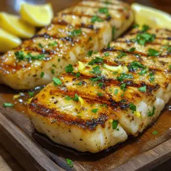 Grilled Swordfish with Zesty Lemon Garlic Marinade is a delightful seafood dish that shines brightly during summer gatherings and casual weeknight dinners alike. Swordfish, a popular choice among seafood lovers, is renowned for its meaty texture and mild, slightly sweet flavor. This makes it an ideal candidate for grilling, where it can be infused with delicious marinades that enhance its natural qualities. In this article, we will walk you through the entire process of creating this impressive dish, from selecting the best cuts of swordfish to perfecting your grilling technique. With these insights, you’ll be well-equipped to impress your family and friends with a beautifully grilled swordfish that is bursting with flavor.
