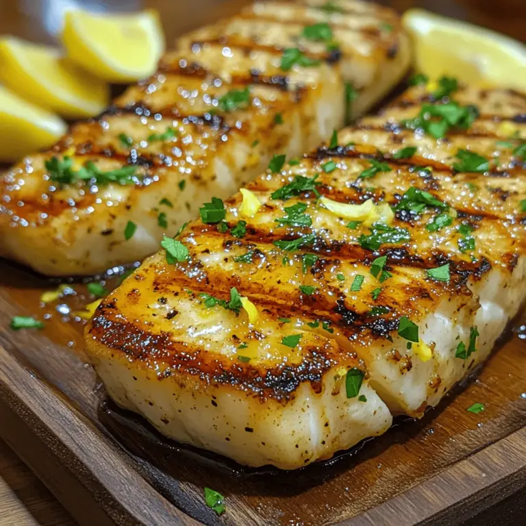 Grilled Swordfish with Zesty Lemon Garlic Marinade is a delightful seafood dish that shines brightly during summer gatherings and casual weeknight dinners alike. Swordfish, a popular choice among seafood lovers, is renowned for its meaty texture and mild, slightly sweet flavor. This makes it an ideal candidate for grilling, where it can be infused with delicious marinades that enhance its natural qualities. In this article, we will walk you through the entire process of creating this impressive dish, from selecting the best cuts of swordfish to perfecting your grilling technique. With these insights, you’ll be well-equipped to impress your family and friends with a beautifully grilled swordfish that is bursting with flavor.