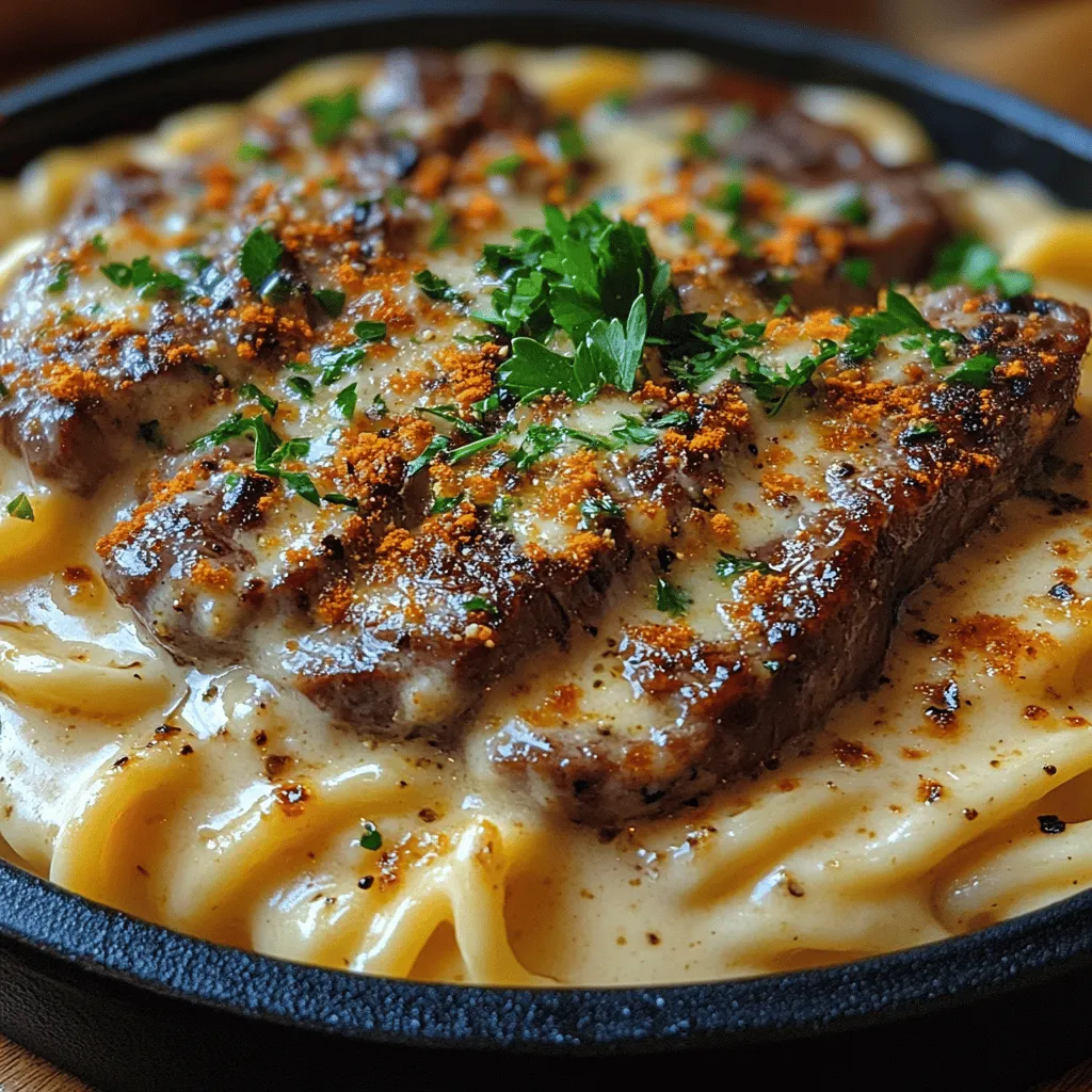 In the realm of home cooking, few dishes evoke the same level of excitement and satisfaction as a beautifully prepared steak paired with a rich, creamy pasta. The Sizzling Steak with Creamy Garlic Pasta is a culinary delight that seamlessly combines the savory essence of perfectly seared ribeye steaks with the lusciousness of a garlic-infused cream sauce enveloping tender pasta. Whether you are celebrating a special occasion or looking to elevate a weeknight dinner, this dish strikes the perfect balance between simplicity and elegance.