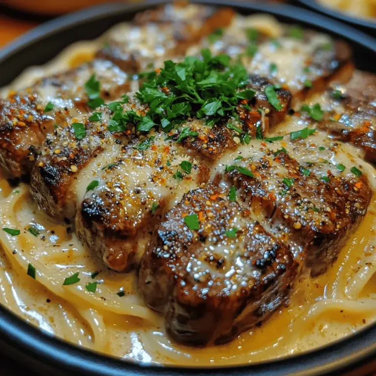 In the realm of home cooking, few dishes evoke the same level of excitement and satisfaction as a beautifully prepared steak paired with a rich, creamy pasta. The Sizzling Steak with Creamy Garlic Pasta is a culinary delight that seamlessly combines the savory essence of perfectly seared ribeye steaks with the lusciousness of a garlic-infused cream sauce enveloping tender pasta. Whether you are celebrating a special occasion or looking to elevate a weeknight dinner, this dish strikes the perfect balance between simplicity and elegance.