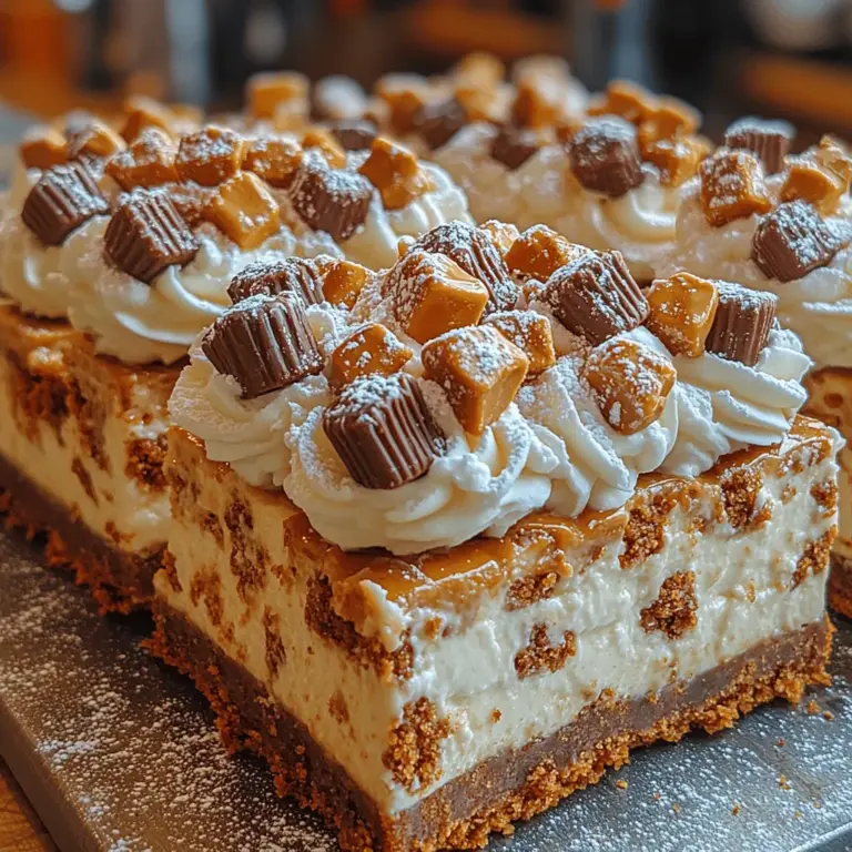 Desserts that marry the sweet and the salty have a special place in the hearts of many, and few combinations are as irresistible as that of peanut butter and chocolate. Peanut Butter Cup Pretzel Cheesecake Bars have surged in popularity, captivating dessert lovers with their delightful balance of flavors and textures. This indulgent treat combines a creamy cheesecake layer with the crunch of pretzels, interspersed with chunks of peanut butter cups, creating an unforgettable dessert experience.