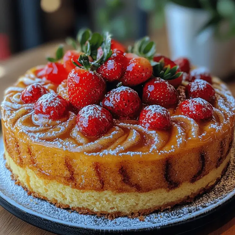 If you're on the lookout for a dessert that perfectly marries sweetness with a hint of tang, the Strawberry Honeybun Cake is an ideal choice. This delightful cake is not just a feast for the eyes but also a treat for the taste buds. Its layers of moist cake, fresh strawberries, and a sweet, cinnamon-infused swirl create a flavor experience that's hard to resist. Whether you're planning a family gathering, a summer barbecue, or simply want to indulge in a sweet treat, this cake fits the bill perfectly.