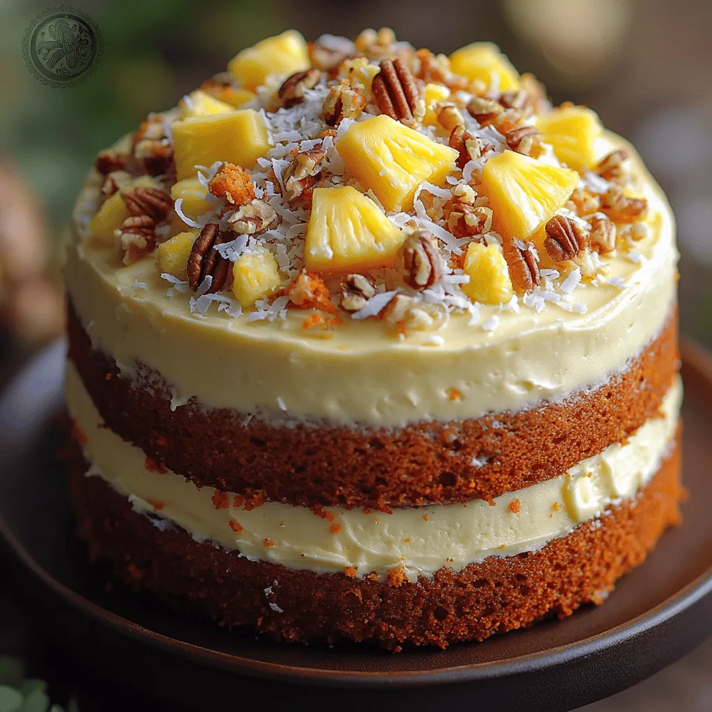 Are you ready to indulge your senses in a dessert that seamlessly marries tropical flavors with a beloved classic? Introducing the Tropical Delight: Pineapple Carrot Cream Cake—a cake that not only tantalizes your taste buds but also brings a burst of sunshine to your dining table. This delightful creation combines the moist, earthy notes of traditional carrot cake with the refreshing sweetness of pineapple, creating a unique twist that is sure to impress at any gathering.