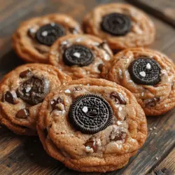 In the world of baking, cookies hold a special place in the hearts of many. They are the quintessential comfort food, often evoking nostalgia and joy with each bite. From classic chocolate chip to chewy oatmeal raisin, cookies offer an array of flavors and textures that can satisfy any sweet tooth. Among the vast assortment of cookie recipes, one combination has recently taken the dessert world by storm: Oreo-stuffed chocolate chip cookies. This delightful hybrid marries the beloved chocolate chip cookie with the iconic Oreo, creating a treat that is not only visually stunning but also irresistibly delicious.