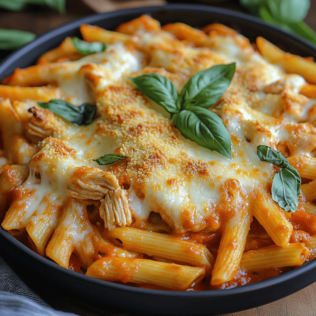 Casseroles have long been a staple in home cooking, cherished for their comforting flavors and ability to feed a crowd. These all-in-one dishes are perfect for busy weeknights, potluck gatherings, or even family celebrations, providing a delightful blend of ingredients baked to perfection. Among the myriad of casserole recipes, the <strong>Dump-and-Bake Chicken Parmesan Casserole</strong> stands out as a convenient and flavorful option that appeals to both seasoned cooks and kitchen novices alike.” /></p>
</p>
<h3>Preheating the Oven</h3>
</p>
<p>Before diving into the cooking process, it’s crucial to preheat your oven to ensure even cooking and the desired texture of your Dump-and-Bake Chicken Parmesan Casserole. Proper oven temperature is essential for achieving that perfect golden-brown finish and for allowing the flavors to meld beautifully. Set your oven to 375°F (190°C) and give it about 10-15 minutes to reach the desired temperature before placing your casserole inside. This initial heat will help the chicken cook through, the pasta soften appropriately, and the cheese melt and bubble enticingly, resulting in a dish that’s not only delicious but beautifully presented.</p>
</p>
<h3>Combining Ingredients</h3>
</p>
<p>Once your oven is preheated, it’s time to combine the ingredients in the baking dish. The key to a consistent flavor and texture in your casserole is to evenly distribute all components. Start by placing the uncooked pasta at the bottom of a large baking dish. This will serve as the base for your casserole.</p>
</p>
<p>Next, layer the chicken pieces over the pasta. Make sure to spread them out evenly so that every bite has a nice balance of chicken and pasta. If you’re using any additional ingredients, like marinara sauce or spices, drizzle or sprinkle them evenly over the entire dish. Use a spatula or the back of a spoon to gently mix the layers together while still maintaining their individual structure—this will help the flavors meld without overworking the ingredients. Finally, add the Italian seasoning and a pinch of salt and pepper for that extra kick, ensuring every ingredient is well-seasoned.</p>
</p>
<h3>Baking Process</h3>
</p>
<p>With everything combined, it’s time to bake your casserole. Cover the baking dish with aluminum foil, which is an important step in the cooking process. The foil traps steam and moisture, allowing the chicken to cook through evenly while preventing the pasta from drying out. It also helps the flavors to intensify and meld together beautifully. Bake covered for about 30 minutes, then remove the foil for the last 10-15 minutes of baking. This allows the top to crisp up and gives the cheese a chance to reach that gooey, bubbly state that we all crave in a good casserole.</p>
</p>
<h3>Adding Cheese</h3>
</p>
<p>Cheese is arguably the star of any casserole, especially in a Chicken Parmesan recipe. For the best melt and browning, add your cheese during the last 10 minutes of baking. Use a combination of shredded mozzarella and grated Parmesan for that authentic flavor profile. Sprinkle the cheese evenly over the top of the casserole, ensuring that it covers all the pasta and chicken. This will create that delightful cheesy crust that is both visually appealing and satisfying to taste.</p>
</p>
<p>To achieve a perfectly browned top, consider placing the casserole under the broiler for a minute or two after baking. Keep a close eye on it, as cheese can go from perfectly golden to burnt very quickly. The goal is to have a bubbly, slightly crispy layer of cheese that will entice anyone walking by.</p>
</p>
<h3>Garnishing and Serving</h3>
</p>
<p>Once your Dump-and-Bake Chicken Parmesan Casserole is out of the oven, let it sit for a few minutes to cool and allow the flavors to settle. This is a great time to think about presentation. A sprinkle of fresh basil or parsley on top can elevate the dish visually and add a pop of color. You can also add a drizzle of olive oil or a sprinkle of more grated Parmesan for extra flavor.</p>
</p>
<p>When serving, consider pairing the casserole with a simple side salad or some garlic bread to complete the meal. The casserole is hearty enough to stand on its own, but these additions can enhance the dining experience and provide a well-rounded meal.</p>
</p>
<h3>Nutritional Information</h3>
</p>
<p>This Dump-and-Bake Chicken Parmesan Casserole not only satisfies the taste buds but also offers a range of nutritional benefits. Each serving is rich in protein, thanks to the chicken, which is essential for muscle repair and growth. The dish also includes carbohydrates from the pasta, providing energy for your daily activities.</p>
</p>
<p>While the exact nutritional content will depend on specific ingredients and portion sizes, a typical serving can offer approximately 350-450 calories, with around 30-35 grams of protein, 40-50 grams of carbohydrates, and a moderate amount of fat primarily from the cheese. For those mindful of their dietary intake, this casserole can be a balanced meal option, especially if you control the portion sizes and choose whole-grain pasta.</p>
</p>
<h3>Variations and Customizations</h3>
</p>
<p>One of the great aspects of the Dump-and-Bake Chicken Parmesan Casserole is its versatility. You can easily customize the recipe to suit your preferences or dietary needs.</p>
</p>
<p><strong>Ingredient Substitutions</strong>: If you prefer a different type of pasta, feel free to swap in whole wheat, gluten-free, or even zoodles (zucchini noodles) for a low-carb option. For proteins, turkey or even chickpeas can be used instead of chicken for a unique flavor profile.</p>
</p>
<p><strong>Incorporating Vegetables</strong>: Adding vegetables is an excellent way to enhance the nutritional profile of your casserole. Spinach, bell peppers, or zucchini can be mixed in with the chicken and pasta. Simply chop them up and toss them in before baking; they will cook down nicely in the oven and add a splash of color and flavor.</p>
</p>
<p><strong>Exploring Different Sauces</strong>: While marinara is a classic choice, consider using Alfredo sauce or even pesto for a different twist. These alternatives can provide a creamy texture and rich flavor that complements the dish beautifully.</p>
</p>
<h3>Storage and Reheating Tips</h3>
</p>
<p>If you find yourself with leftovers (which is a delightful problem to have), it’s important to store them properly to maintain their freshness. Allow the casserole to cool completely before transferring it to an airtight container. It can be stored in the refrigerator for up to 3-4 days.</p>
</p>
<p>When it comes to reheating, the best method is to use the oven. Preheat your oven to 350°F (175°C), cover the casserole with foil to keep it from drying out, and heat for about 20-25 minutes, or until warmed through. If you’re in a hurry, you can use the microwave, but be cautious, as it can cause the pasta to become rubbery if overheated. For microwave reheating, place a portion on a microwave-safe plate, cover it with a damp paper towel, and heat in short intervals until warm.</p>
</p>
<h3>Conclusion</h3>
</p>
<p>The Dump-and-Bake Chicken Parmesan Casserole is a quick, satisfying meal option that is perfect for busy weeknights or casual family dinners. With minimal effort and maximum flavor, this dish checks all the boxes for a delicious homemade meal. The ease of preparation and the ability to customize ingredients make it a go-to recipe for many home cooks.</p>
</p>
<p>So, gather your ingredients, preheat your oven, and try this delightful casserole for a family-friendly dinner that requires little effort but delivers big on taste. There’s something truly special about sharing homemade meals with loved ones, and this casserole is sure to bring everyone together around the dinner table. Enjoy!</p>
</div>