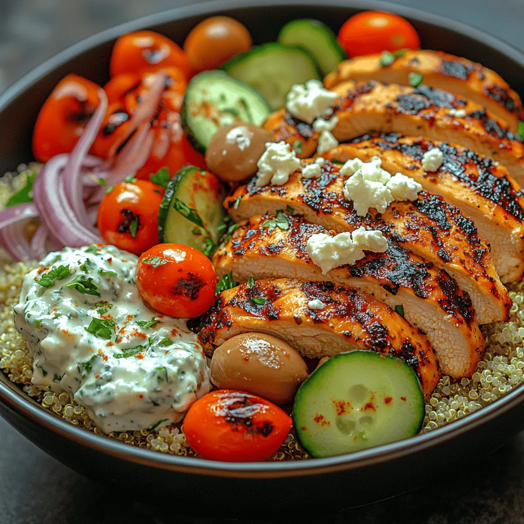 The Mediterranean diet is widely recognized for its vibrant flavors, wholesome ingredients, and numerous health benefits. This culinary approach emphasizes the consumption of fresh, seasonal produce, whole grains, lean proteins, and healthy fats, particularly olive oil. One dish that beautifully embodies the essence of this diet is the Greek Chicken Bowl. This recipe not only showcases the rich culinary heritage of Greece but also serves as a nourishing meal option that is packed with protein, healthy fats, and a colorful array of fresh vegetables.